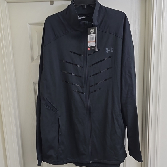 Under Armour Black Performance Jacket with High Collar and...